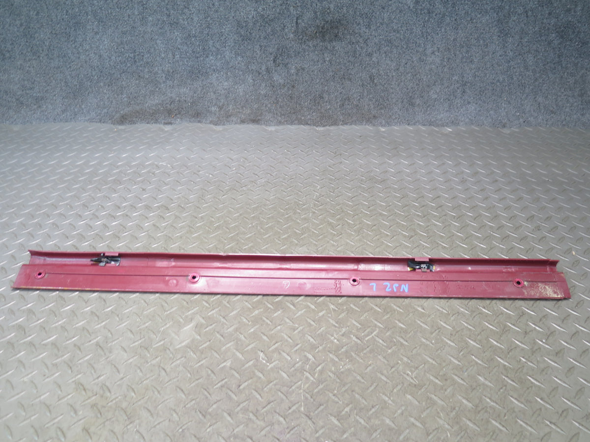 84-89 Nissan Z31 300ZX 2+0 Left Door Scuff Sill Plate Trim RED OEM