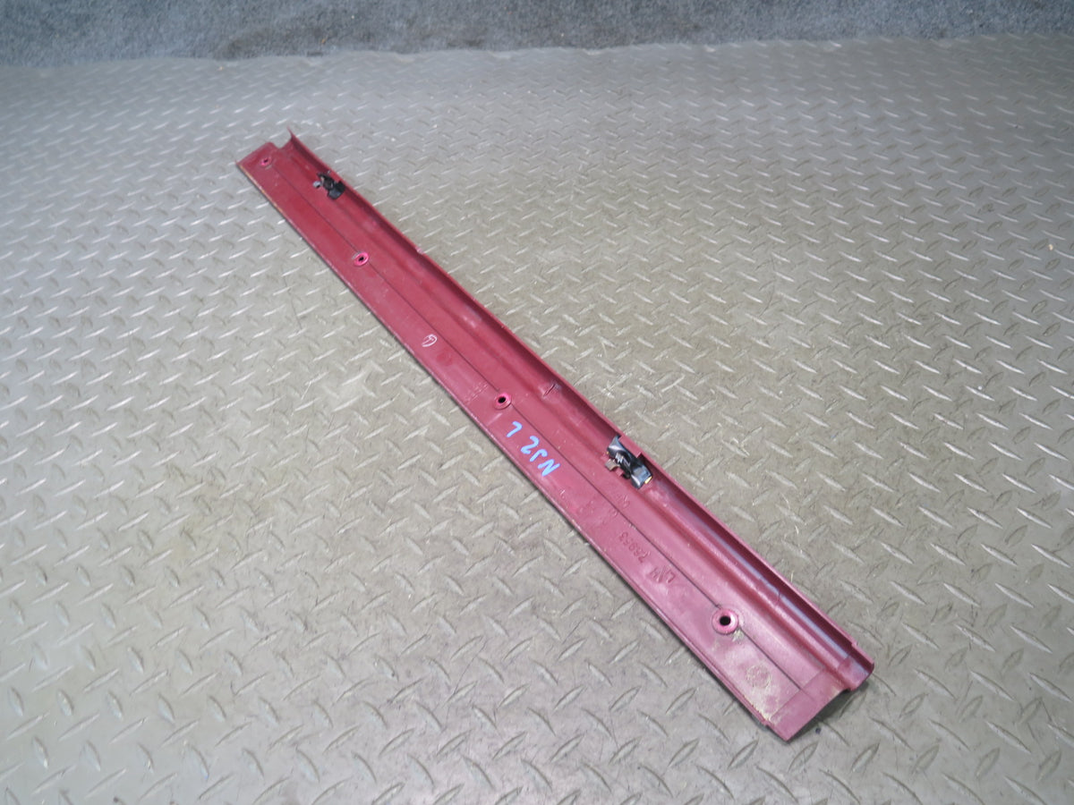 84-89 Nissan Z31 300ZX 2+0 Left Door Scuff Sill Plate Trim RED OEM