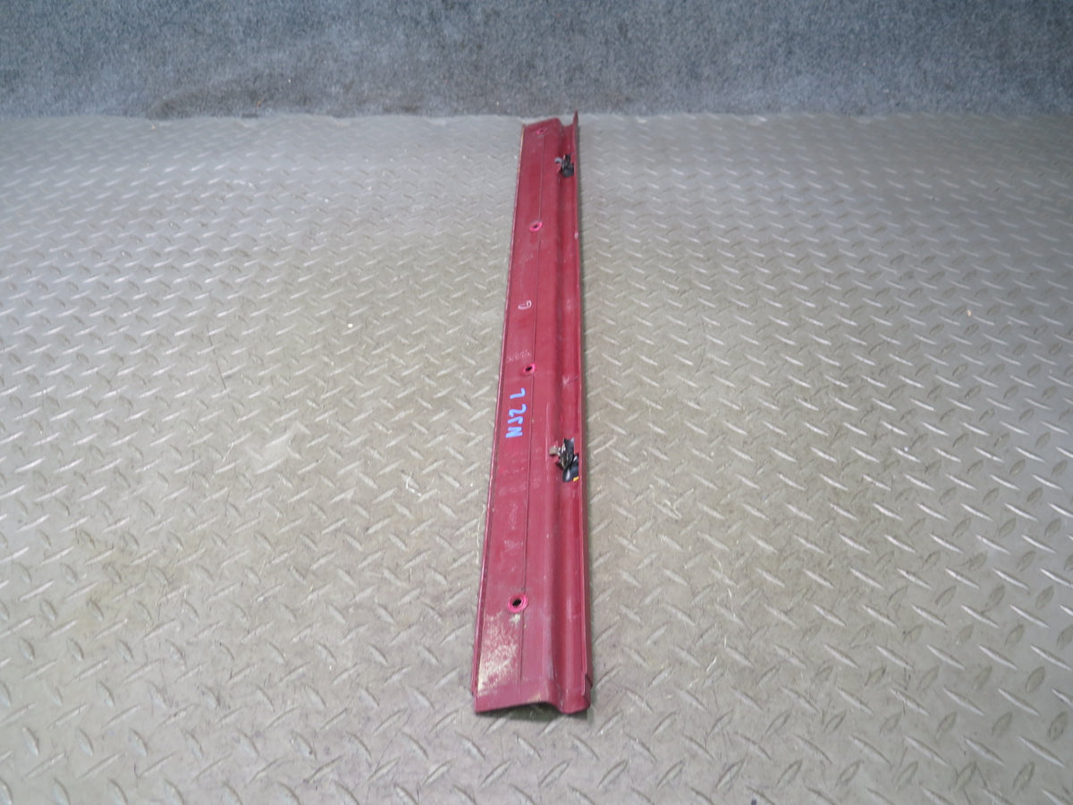 84-89 Nissan Z31 300ZX 2+0 Left Door Scuff Sill Plate Trim RED OEM