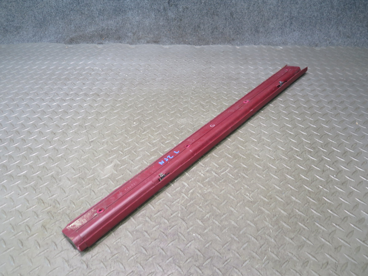 84-89 Nissan Z31 300ZX 2+0 Left Door Scuff Sill Plate Trim RED OEM