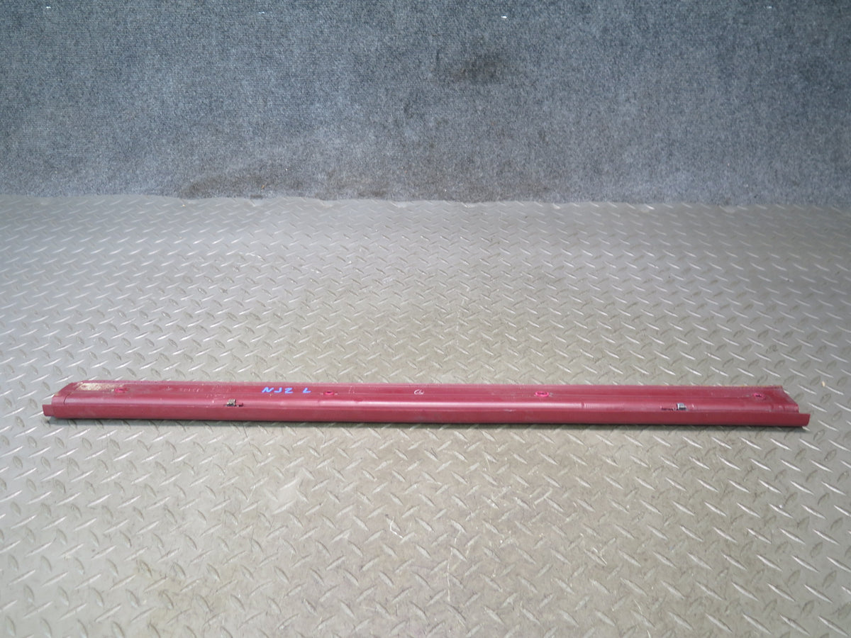 84-89 Nissan Z31 300ZX 2+0 Left Door Scuff Sill Plate Trim RED OEM