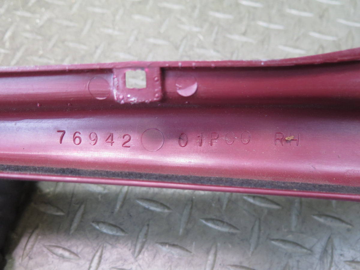 84-89 Nissan Z31 300ZX 2+0 Right B Pillar Trim Cover Panel RED 76942-01P00 OEM