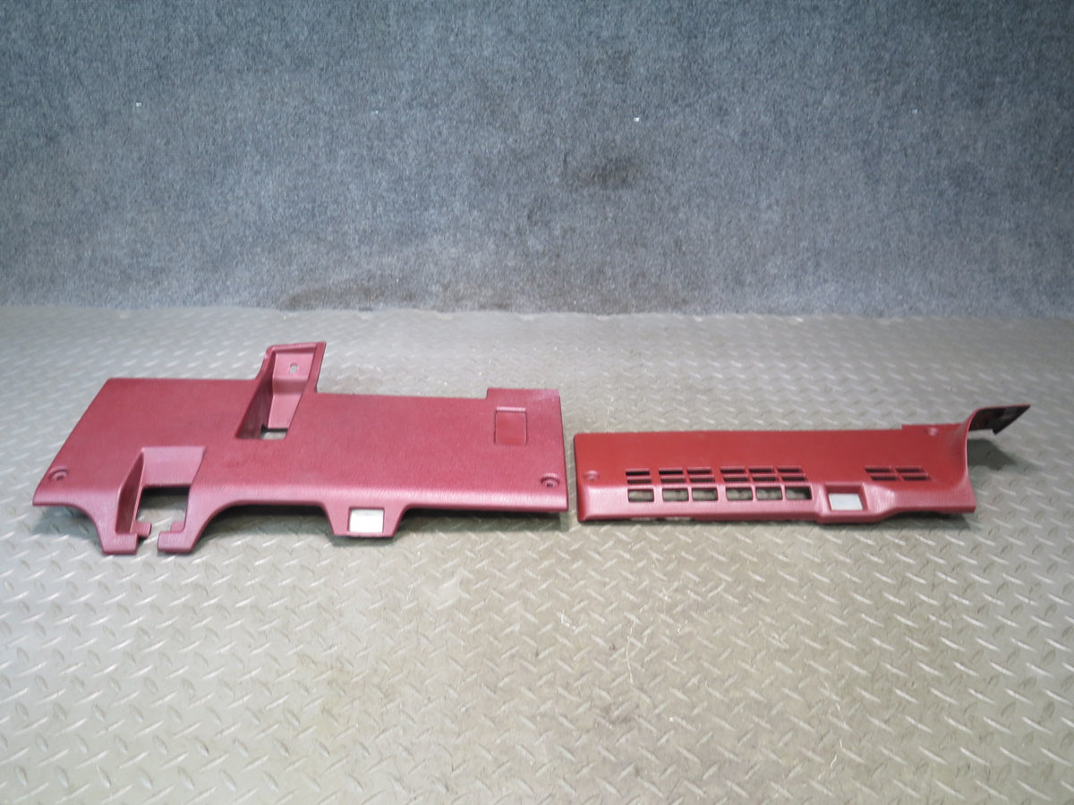 84-89 Nissan Z31 300ZX Front Right & Left Under Dash Kick Trim Panel Set OEM