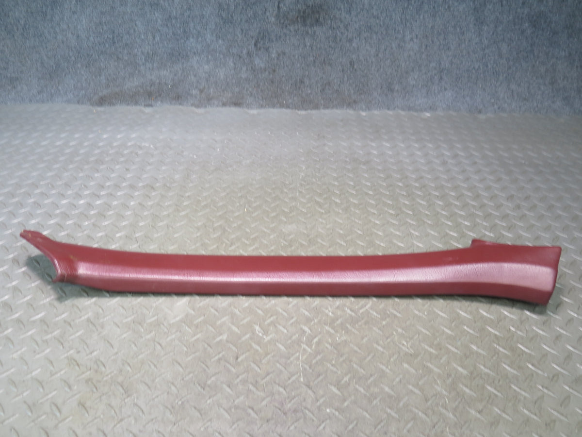 85-89 Nissan Z31 300ZX 2+0 Set of 2 Left Right A Pillar Trim Cover Panel RED OEM