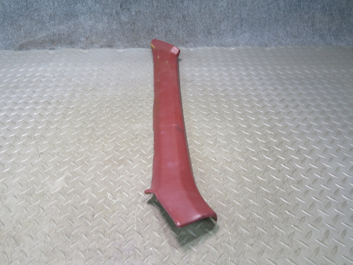 85-89 Nissan Z31 300ZX 2+0 Set of 2 Left Right A Pillar Trim Cover Panel RED OEM