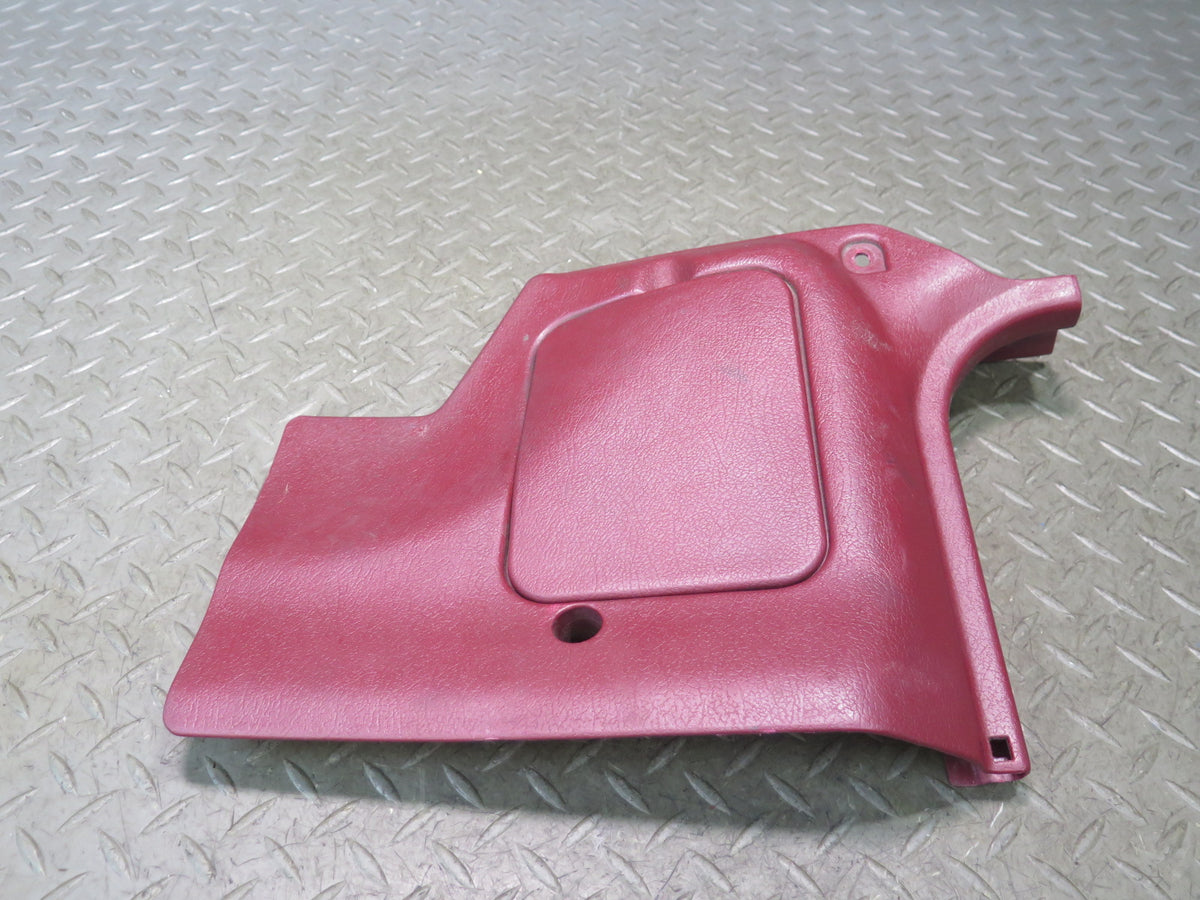 85-89 Nissan Z31 300ZX 2+0 Front Left & Right Lower Kick Trim Cover Set RED OEM