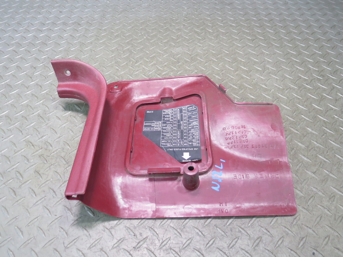 85-89 Nissan Z31 300ZX 2+0 Front Left & Right Lower Kick Trim Cover Set RED OEM