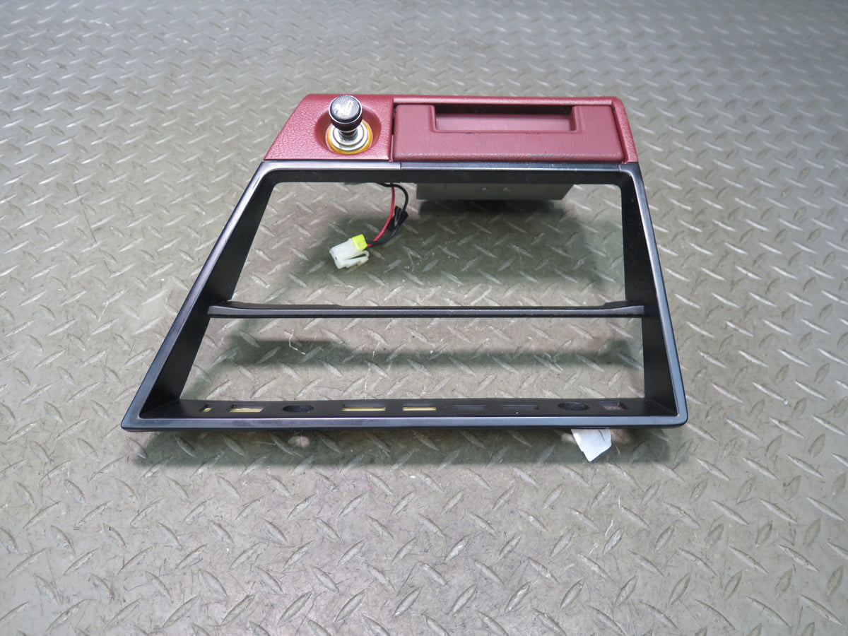 85-89 Nissan Z31 300ZX Dash Center Trim Bezel Cover Panel w Lighter RED OEM