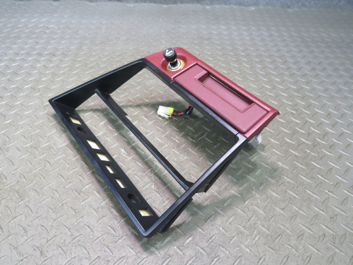 85-89 Nissan Z31 300ZX Dash Center Trim Bezel Cover Panel w Lighter RED OEM