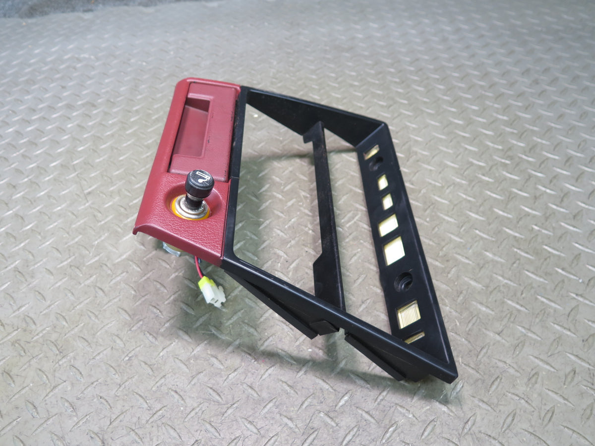 85-89 Nissan Z31 300ZX Dash Center Trim Bezel Cover Panel w Lighter RED OEM