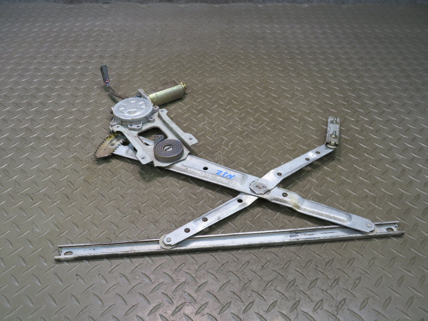 84-89 Nissan Z31 300ZX 2+0 Left Driver Door Window Regulator w Motor OEM