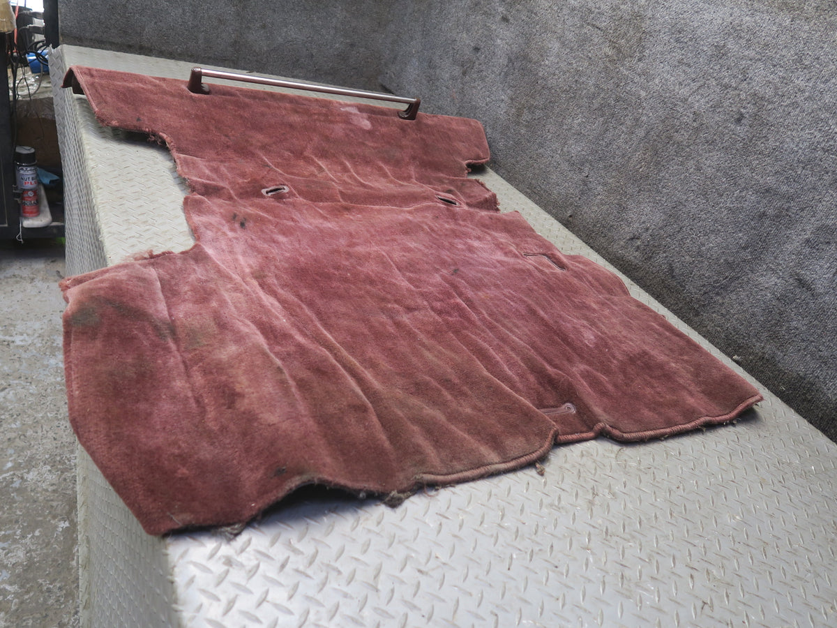 84-89 Nissan Z31 300ZX 2+0 Rear Trunk Floor MAT Carpet Cover RED OEM