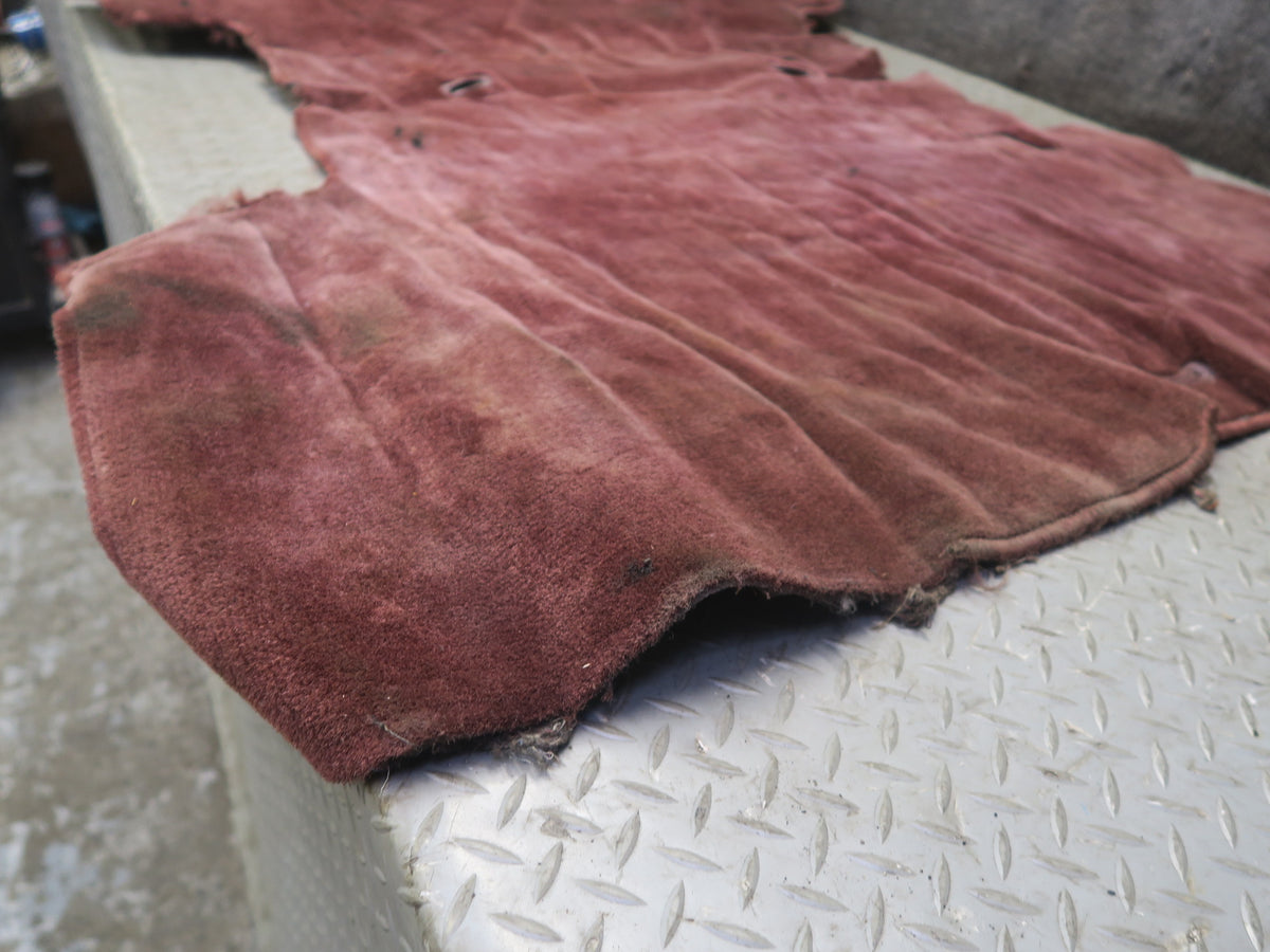 84-89 Nissan Z31 300ZX 2+0 Rear Trunk Floor MAT Carpet Cover RED OEM