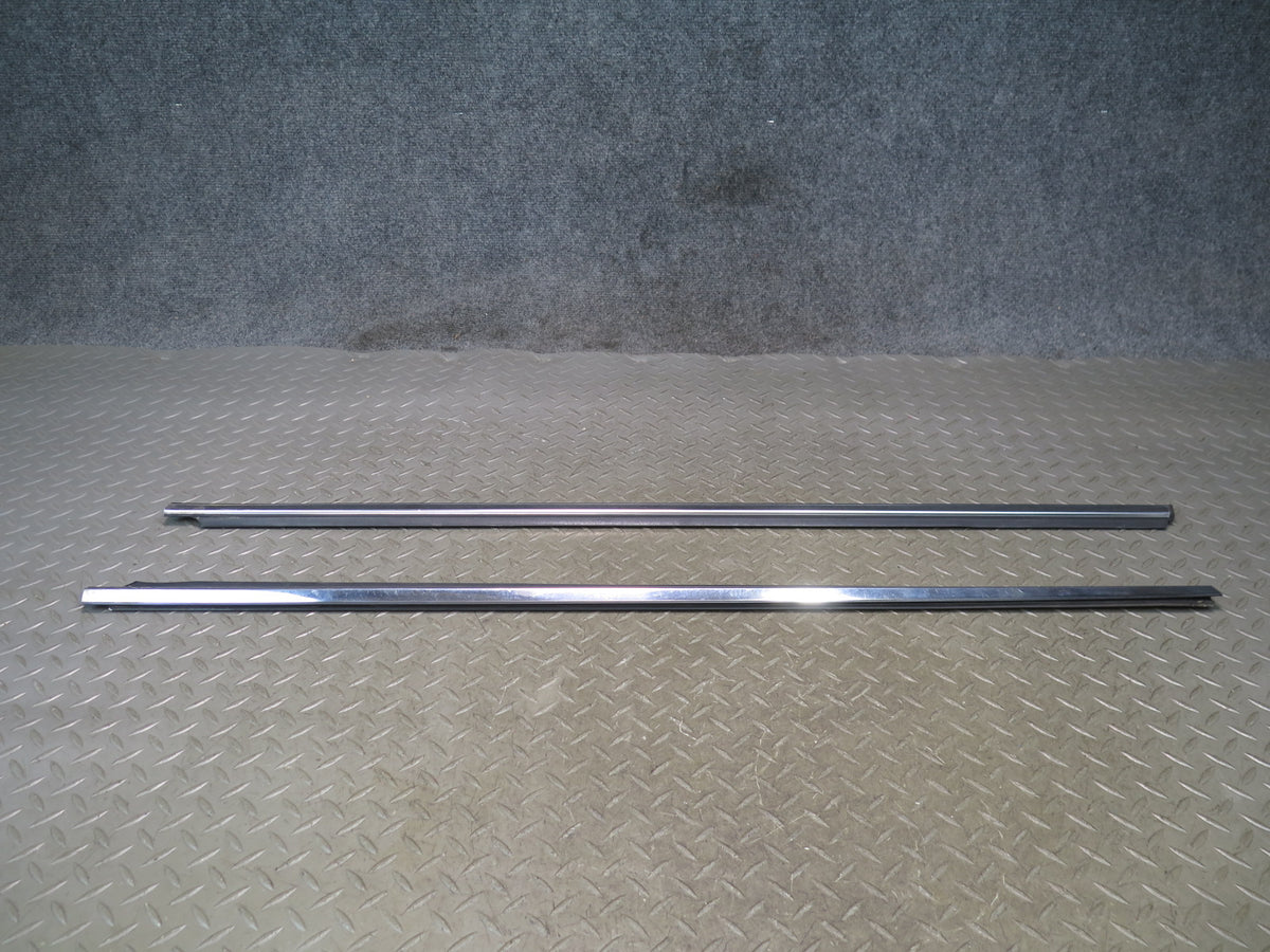87-89 Nissan Z31 300ZX 2+0 Set of 2 Door Chrome Trim Molding Cover OEM
