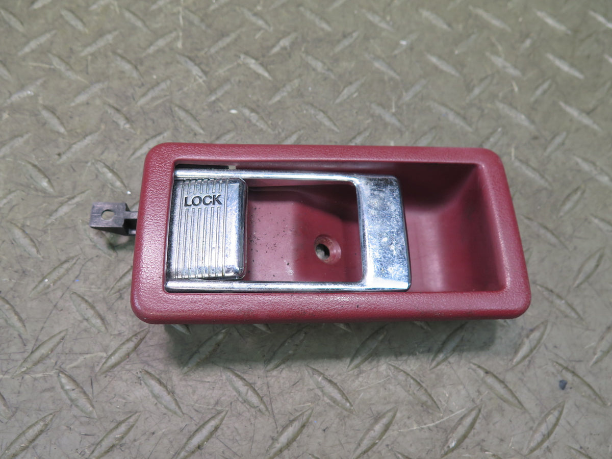 84-89 Nissan Z31 300ZX Front Left Driver Door Interior Handle RED Damaged