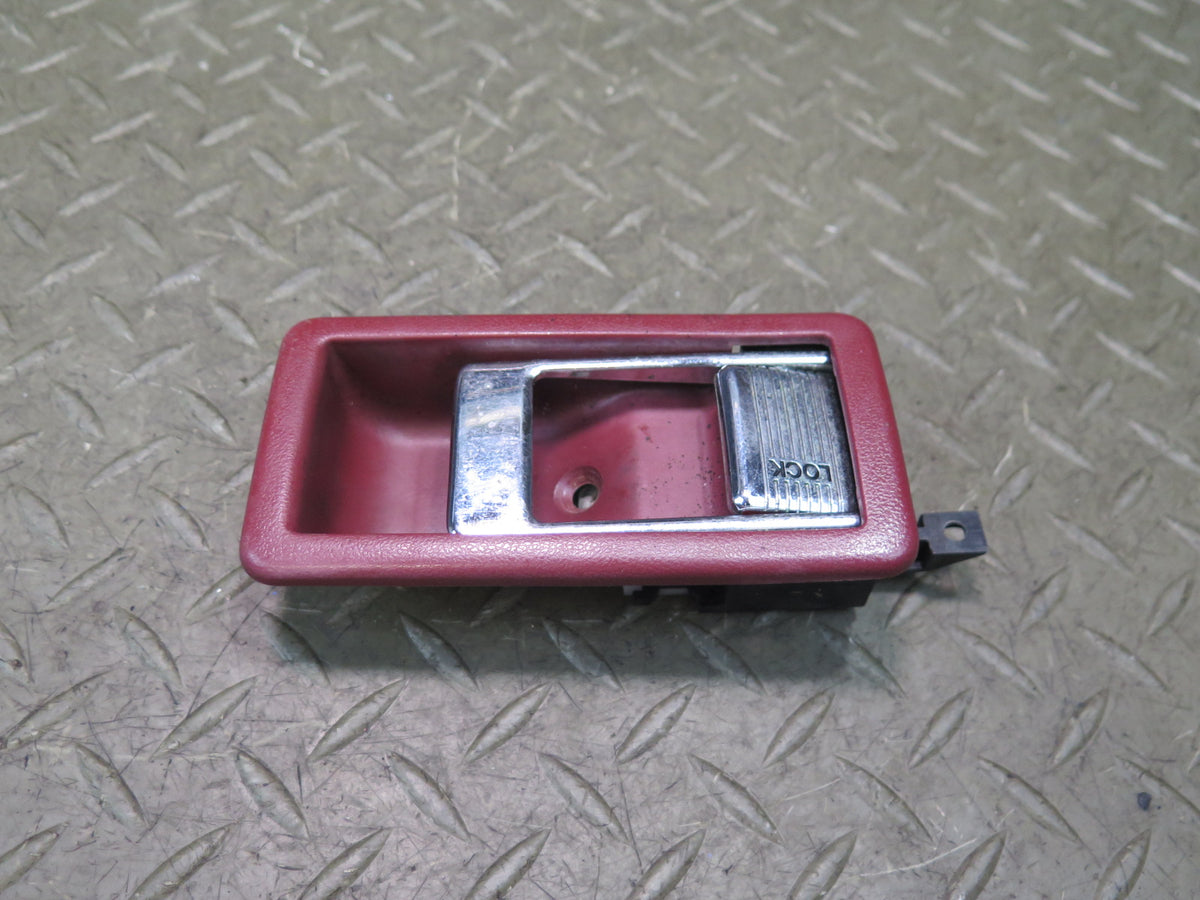 84-89 Nissan Z31 300ZX Front Left Driver Door Interior Handle RED Damaged