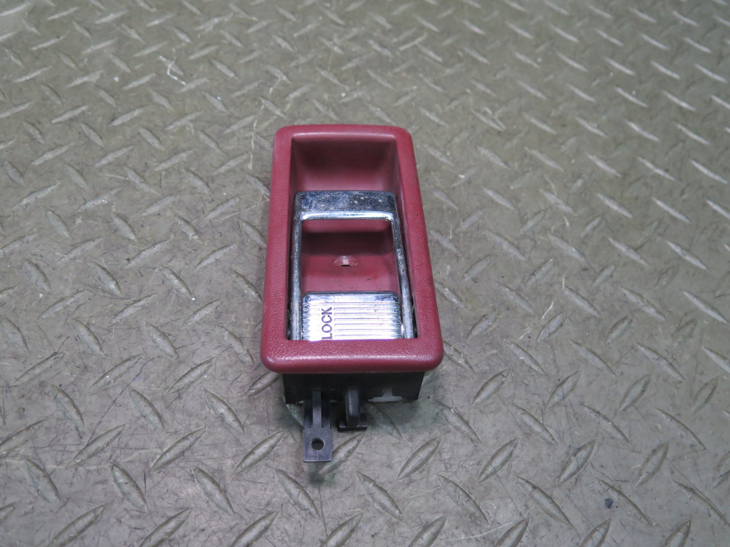 84-89 Nissan Z31 300ZX Front Left Driver Door Interior Handle RED Damaged