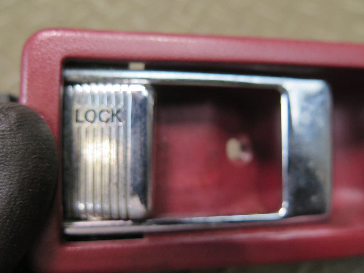 84-89 Nissan Z31 300ZX Front Left Driver Door Interior Handle RED Damaged