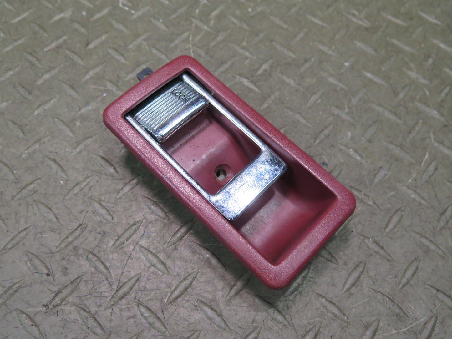 84-89 Nissan Z31 300ZX Front Left Driver Door Interior Handle RED Damaged