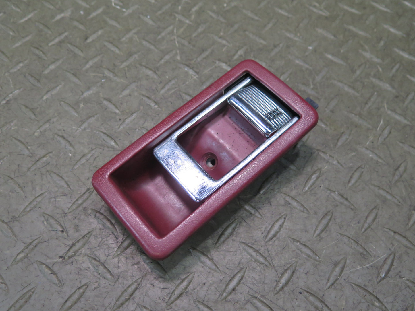 84-89 Nissan Z31 300ZX Front Left Driver Door Interior Handle RED Damaged