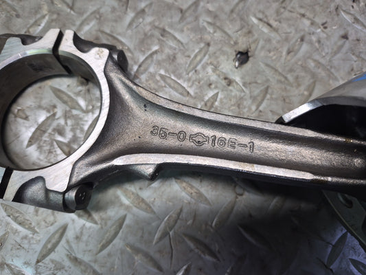84-86 Nissan Z31 300ZX VG30E NA Set of 6 Engine Piston w Connecting Rod OEM