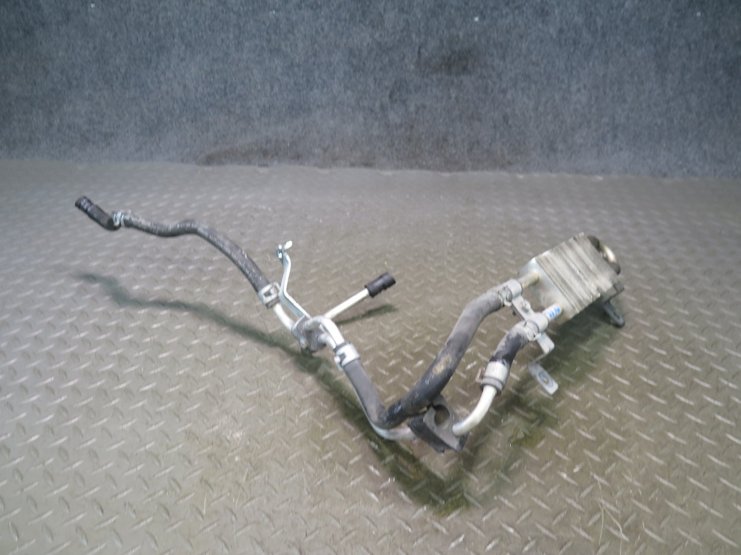 09-20 Nissan Z34 370Z Power Steering Oil Cooler Heat Exchanger w Hoses OEM