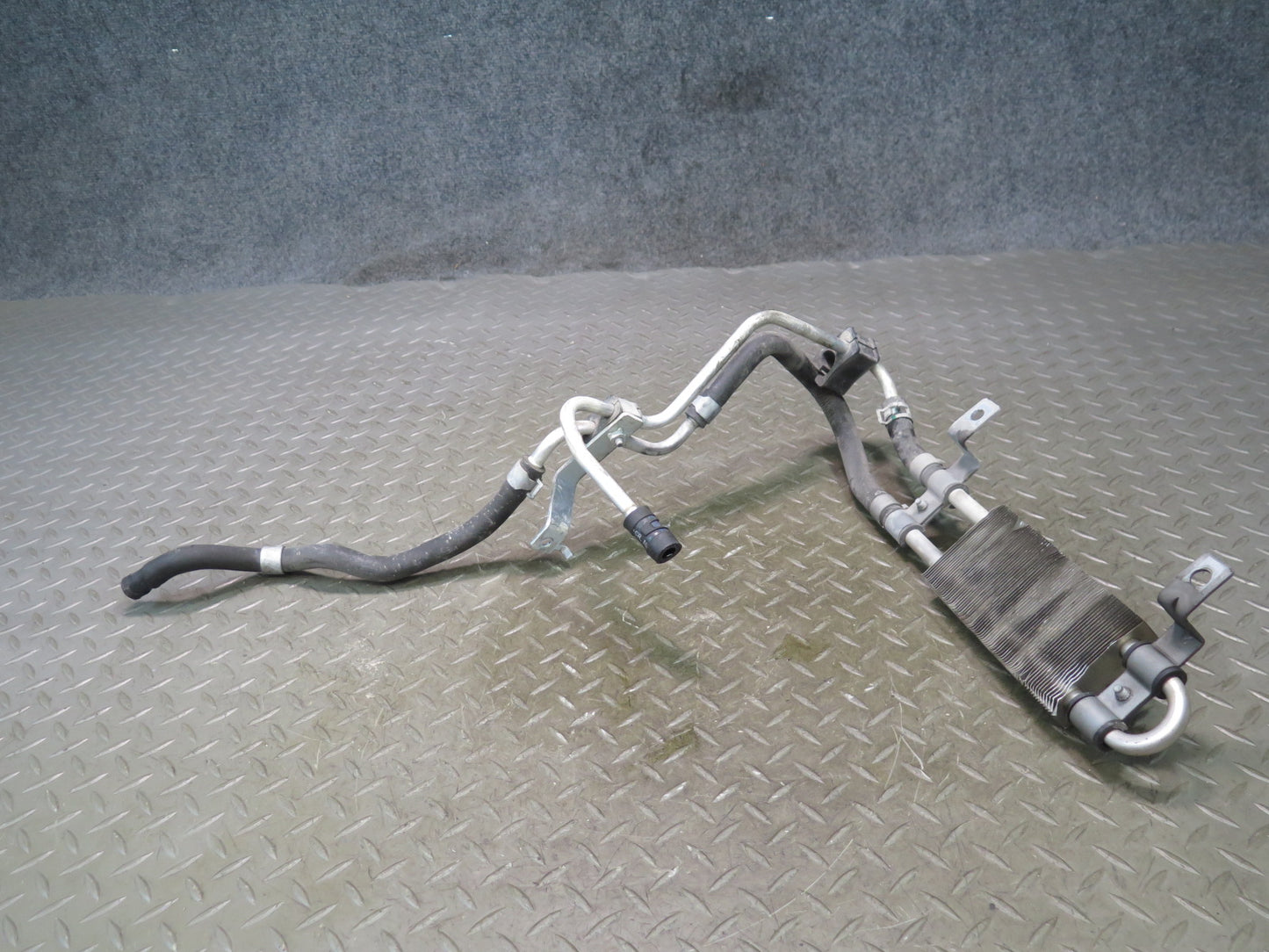 09-20 Nissan Z34 370Z Power Steering Oil Cooler Heat Exchanger w Hoses OEM