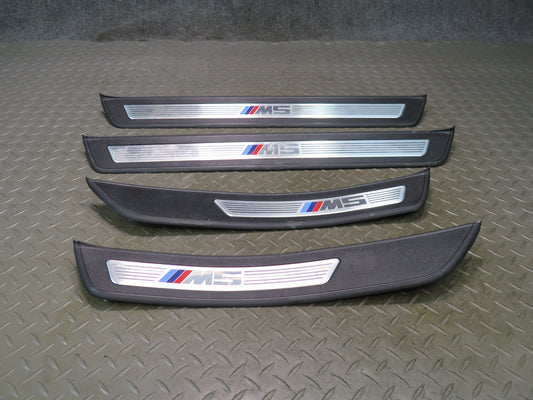 2012-2016 BMW F10 M5 Front & Rear Door Scuff Sill Plate Trim Panel Set of 4