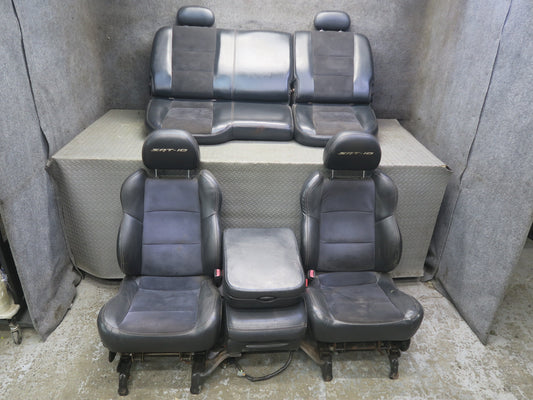 2005 Dodge RAM SRT10 Crew CAB DR Front & Rear Sport Leather Suede Seat Set Dmgd