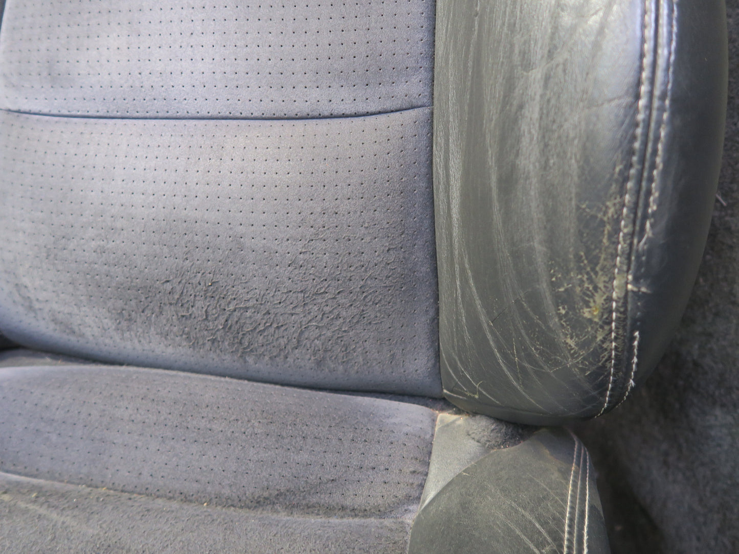 2005 Dodge RAM SRT10 Crew CAB DR Front & Rear Sport Leather Suede Seat Set Dmgd