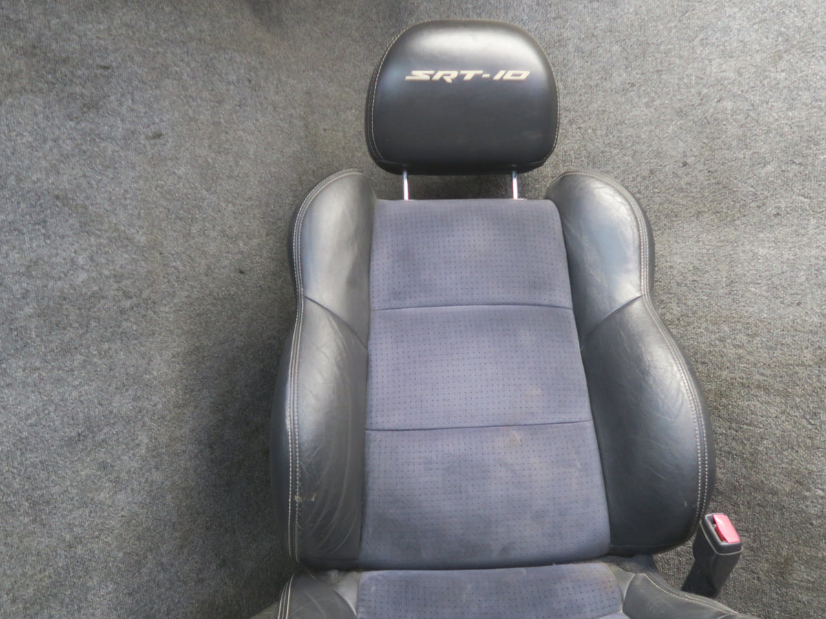 2005 Dodge RAM SRT10 Crew CAB DR Front & Rear Sport Leather Suede Seat Set Dmgd