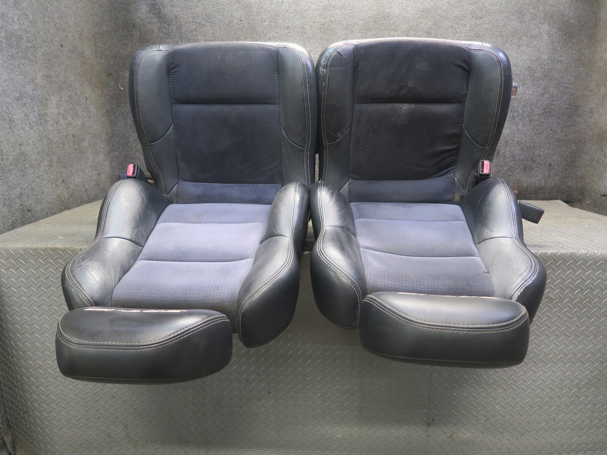 2005 Dodge RAM SRT10 Crew CAB DR Front & Rear Sport Leather Suede Seat Set Dmgd