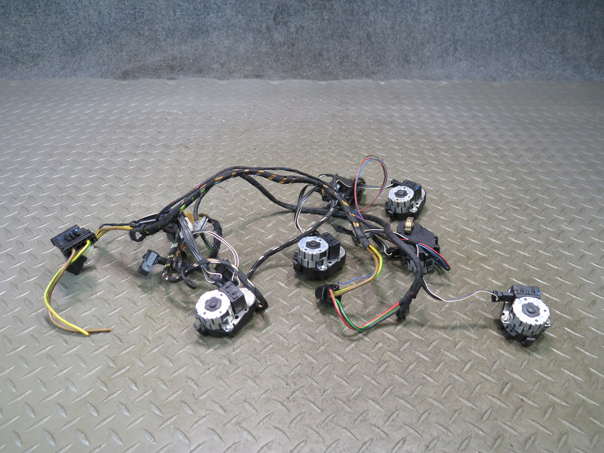 97-99 BMW E39 540i Set of 6 A/C Heater Flap Door Actuator Motor Wiring Set OEM