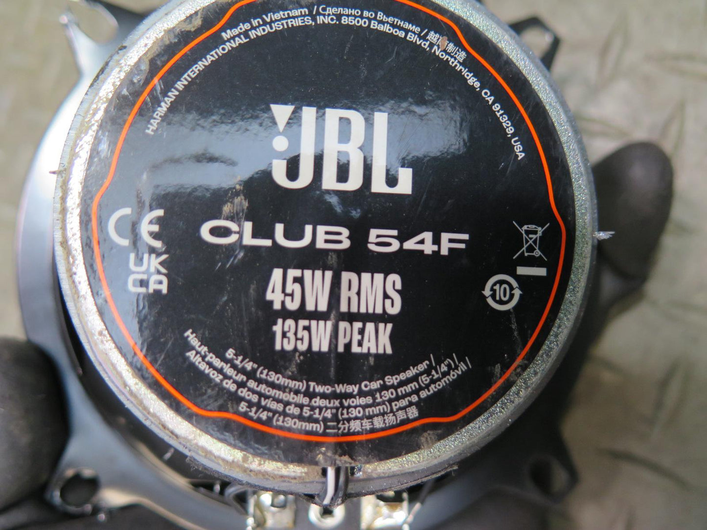 JBL Club 54F 2-WAY 5-1/4" Audio Speaker Set of 2