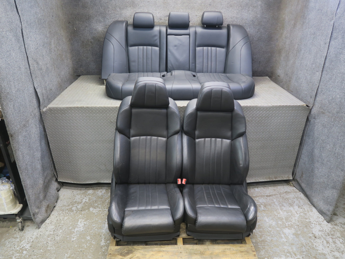 2014-2016 BMW F10 M5 Front & Rear Leather Sport Seat Set Merino Black