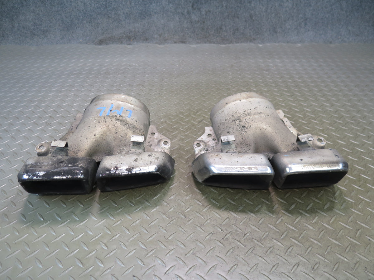 2012-2015 Mercedes W166 ML63 AMG Rear Left & Right Exhaust Tips Set of 2