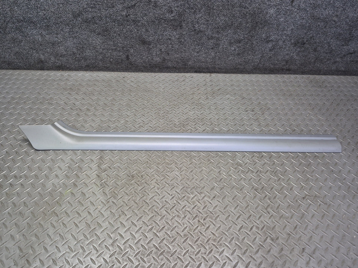 01-06 BMW E46 330CI Convert Front Left Door Scuff Sill Plate Trim Cover Gray OEM