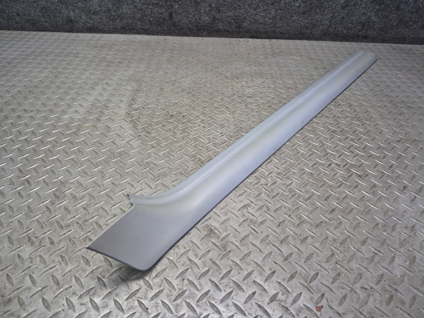 01-06 BMW E46 330CI Convert Front Left Door Scuff Sill Plate Trim Cover Gray OEM
