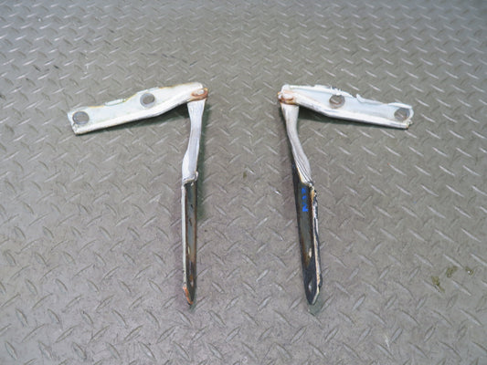 84-89 Nissan Z31 300ZX Set of 2 Front Left & Right Hood Hinge White OEM