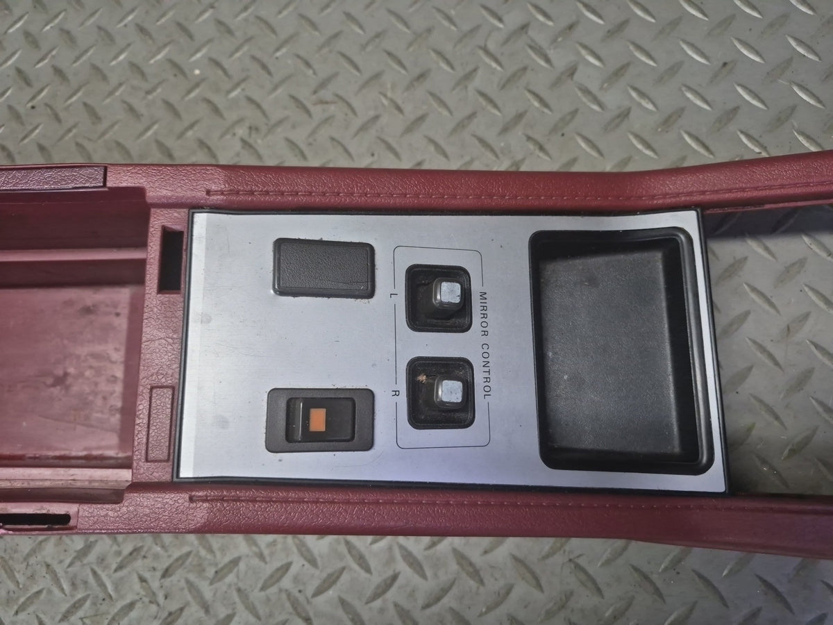 84-89 Nissan Z31 300ZX Center Console Trim Cover Panel w Mirror Switch Damaged