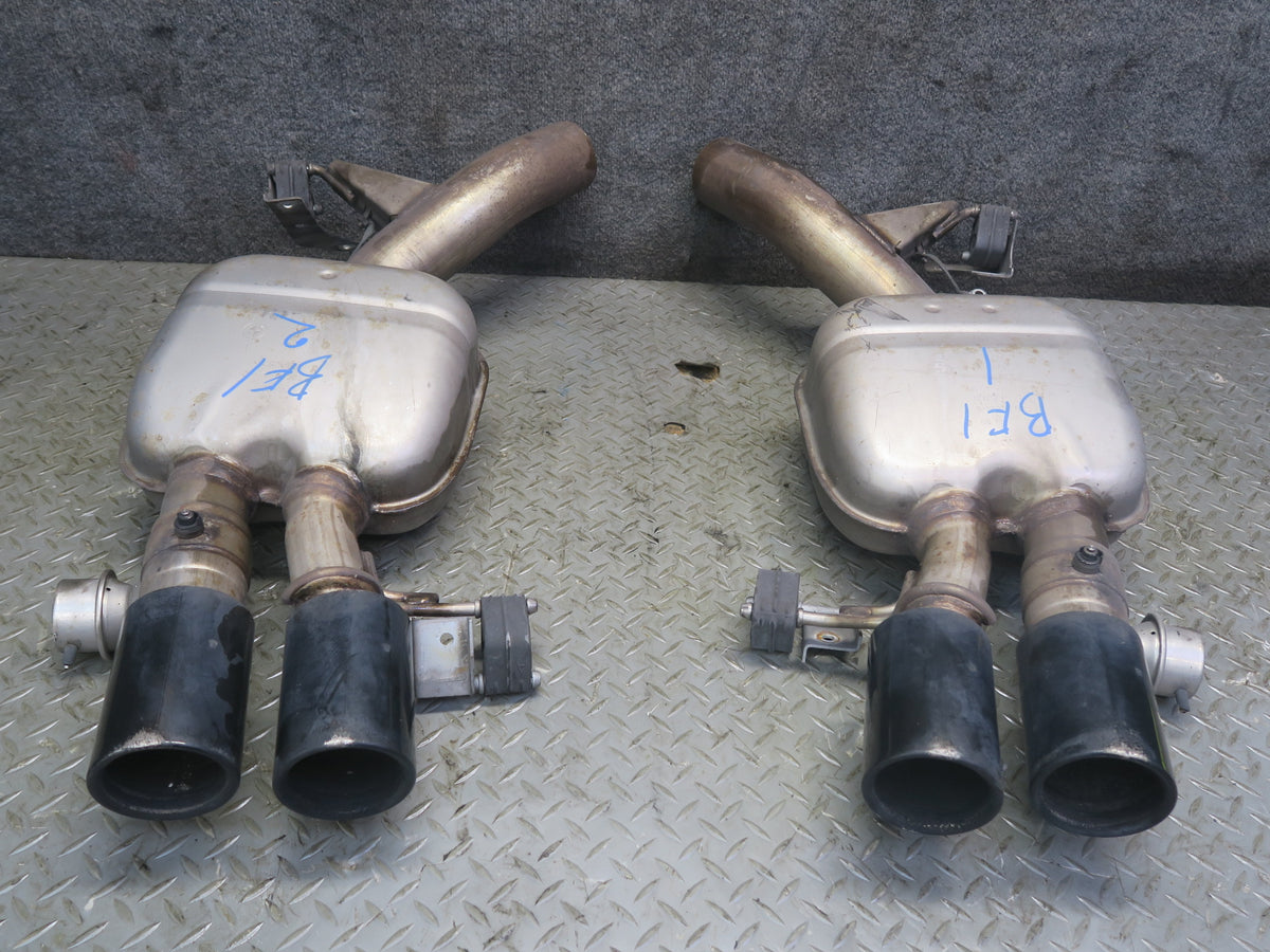 2012-2016 BMW F10 M5 Rear Left & Right Exhaust Muffler Set of 2 99K Miles