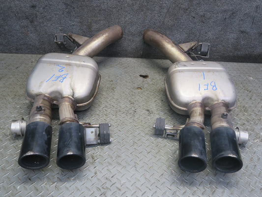 2012-2016 BMW F10 M5 Rear Left & Right Exhaust Muffler Set of 2 99K Miles