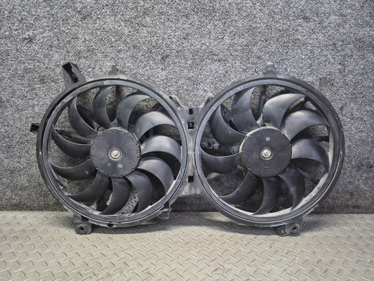 09-20 Nissan Z34 370Z A/T Engine Cooling Dual Fan Motor Shroud OEM