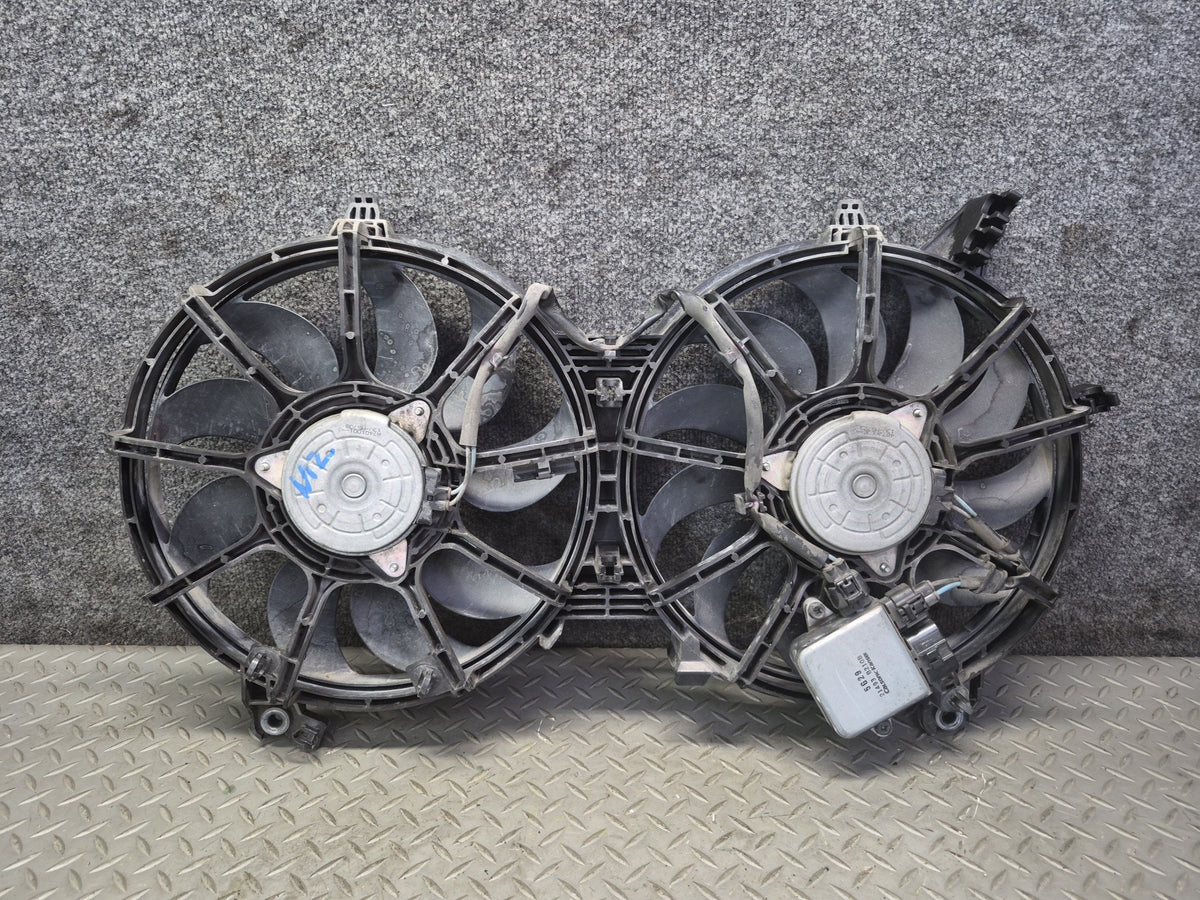 09-20 Nissan Z34 370Z A/T Engine Cooling Dual Fan Motor Shroud OEM