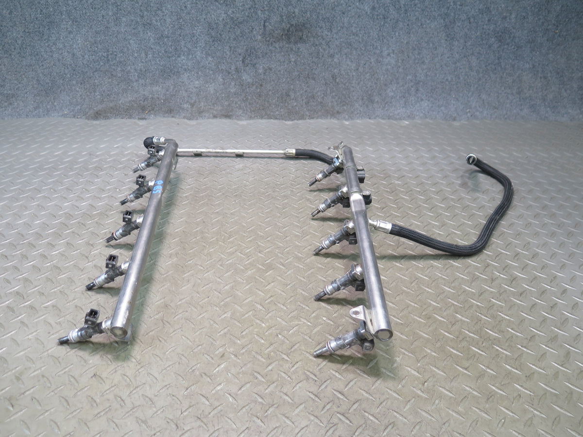 2006-2010 BMW E64 E63 M6 S85 V10 Engine Left & Right Fuel Rail W/ Injectors Set
