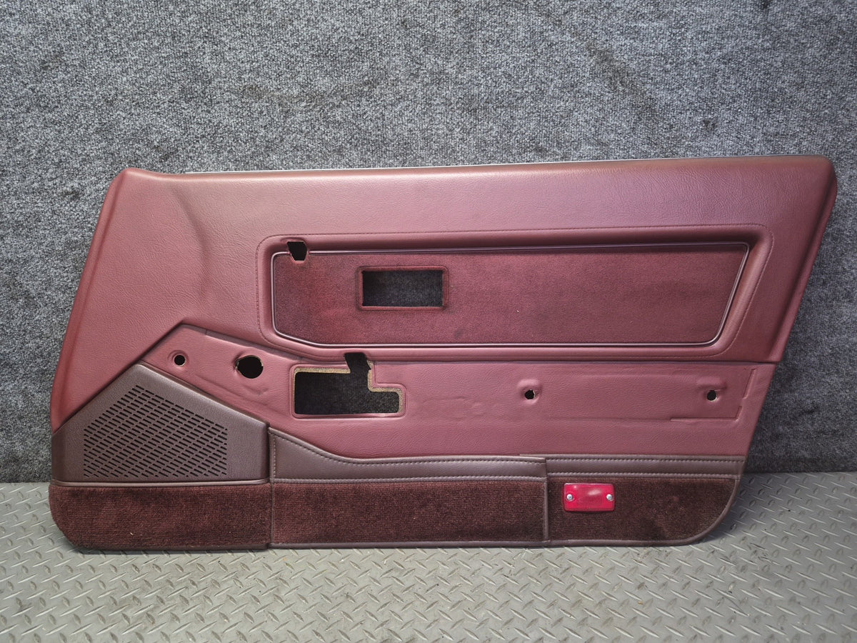 85-89 Nissan Z31 300ZX 2+0 Right Door Interior Trim Cover Panel w Handle Set OEM