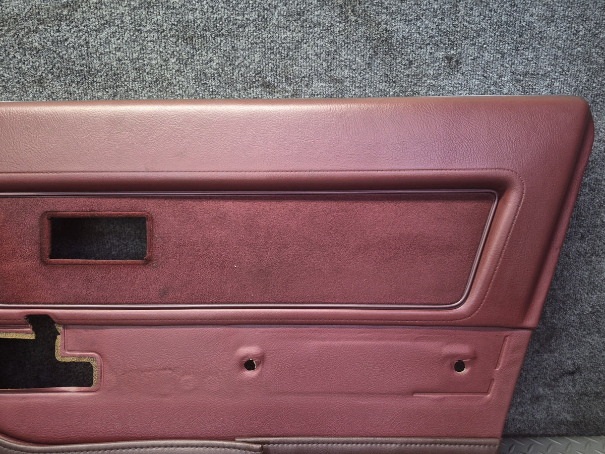 85-89 Nissan Z31 300ZX 2+0 Right Door Interior Trim Cover Panel w Handle Set OEM