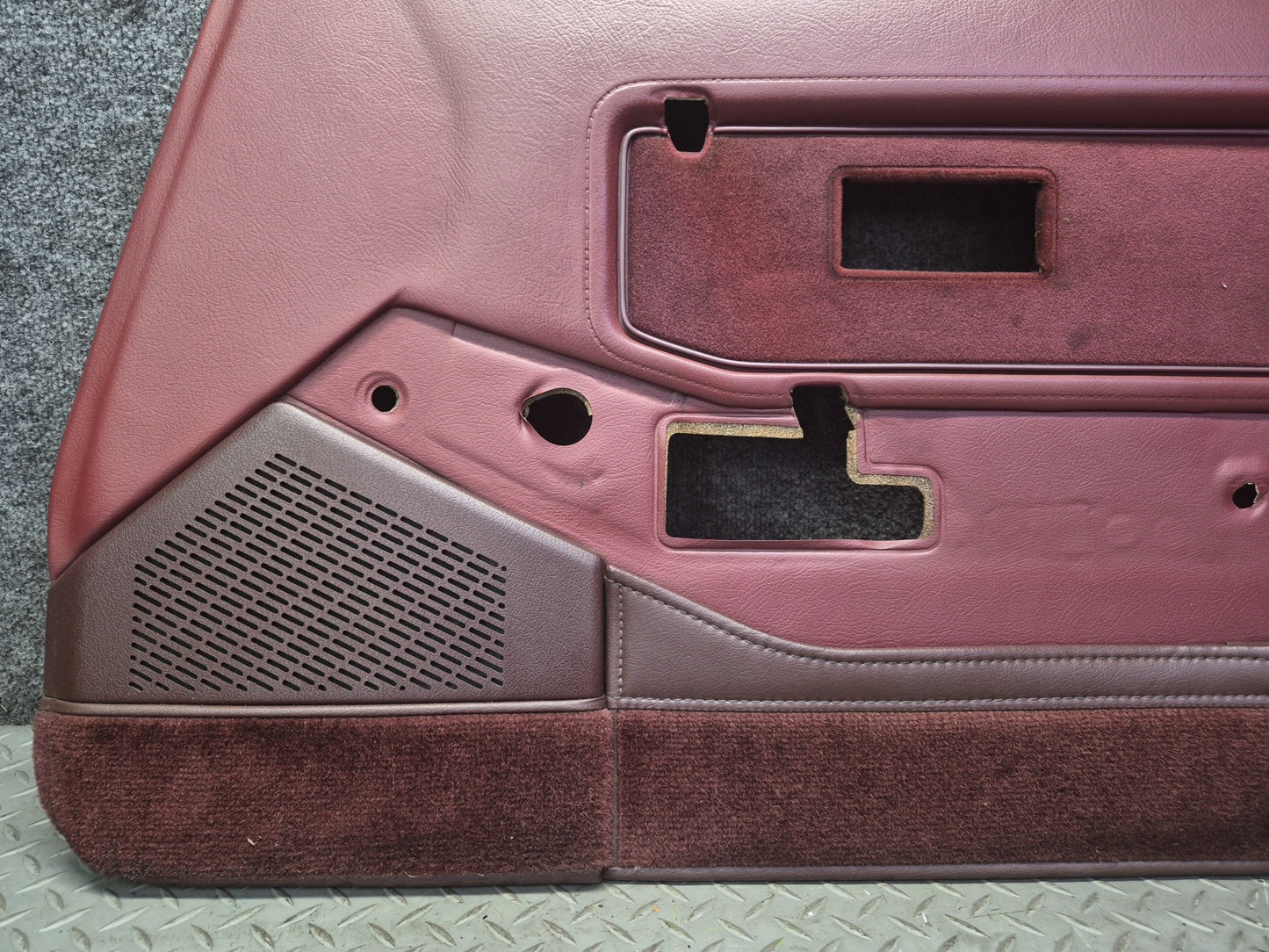 85-89 Nissan Z31 300ZX 2+0 Right Door Interior Trim Cover Panel w Handle Set OEM