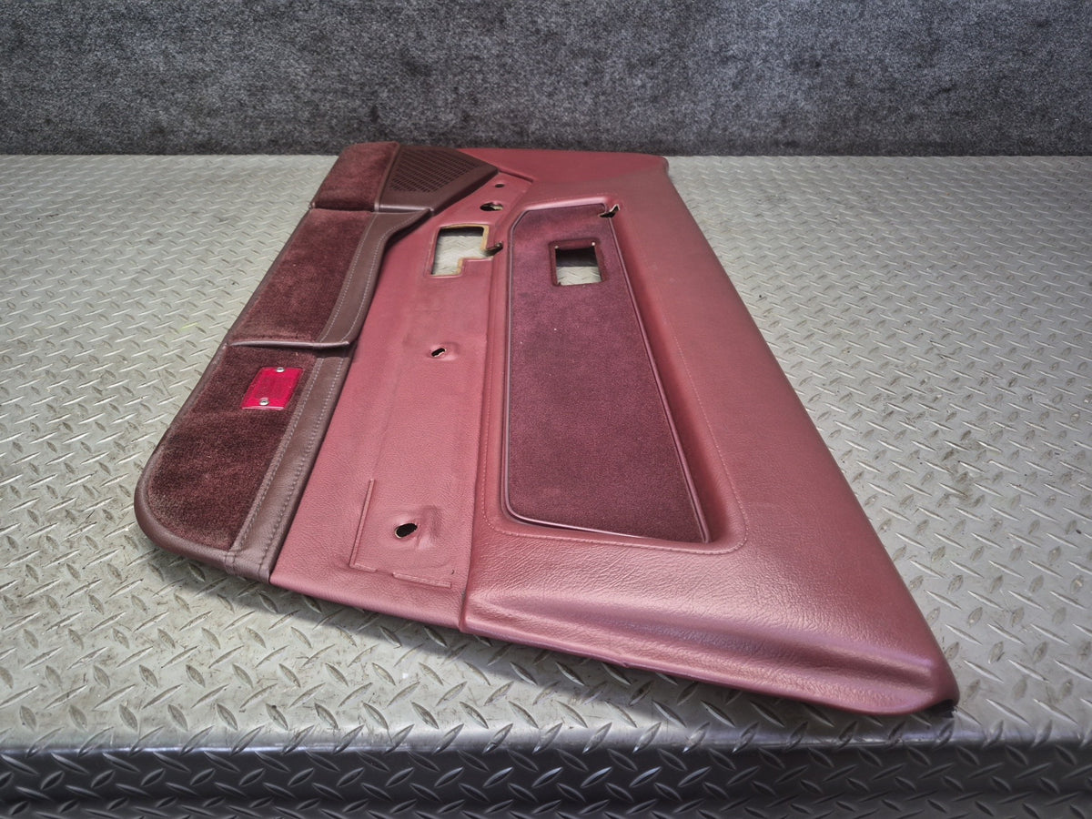 85-89 Nissan Z31 300ZX 2+0 Right Door Interior Trim Cover Panel w Handle Set OEM