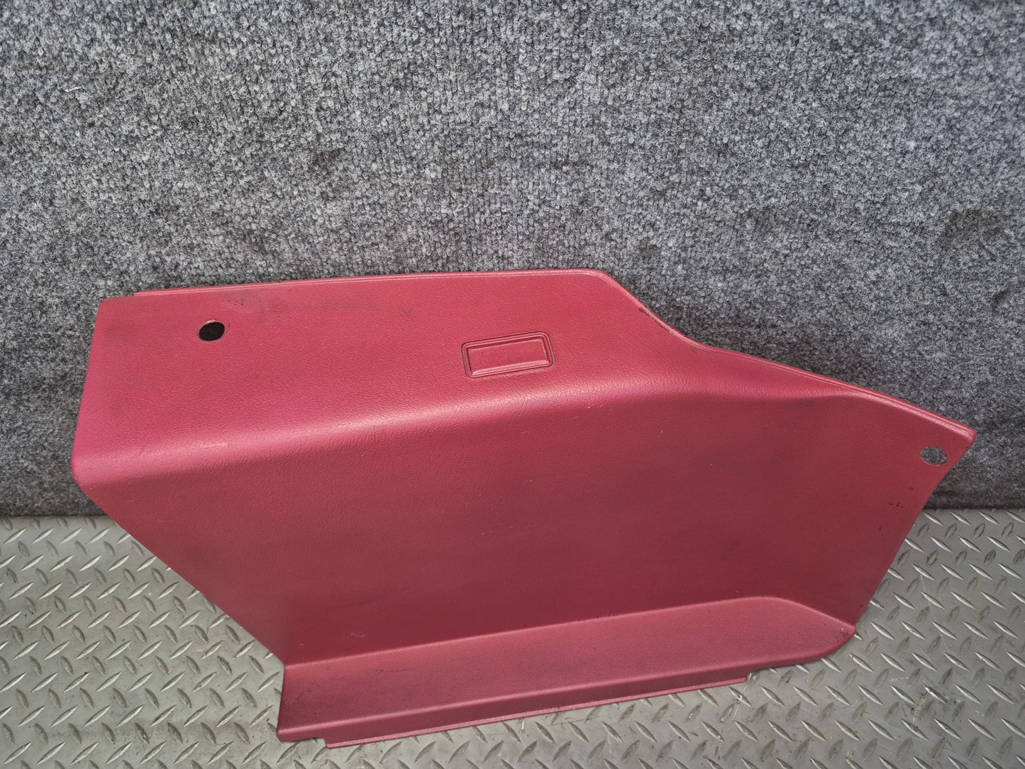87-89 Nissan Z31 300ZX 2+0 Rear Right Trunk Trim Cover Panel RED OEM